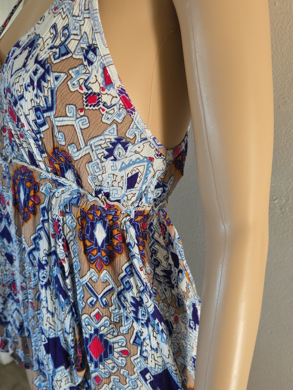 NWT Patrons of Peace Multicolor Boho Blouse Size XS - Picture 3 of 7